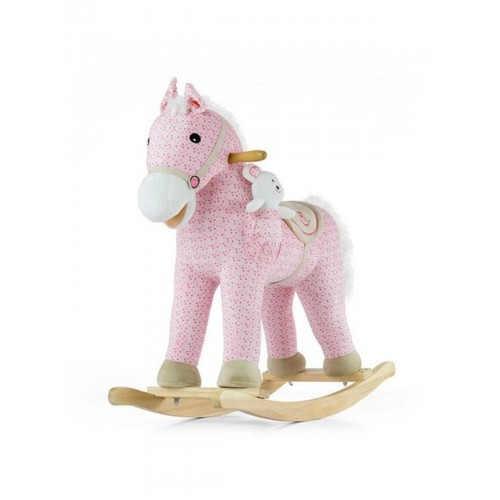 Milly Mally PONY koník hojdací - pink